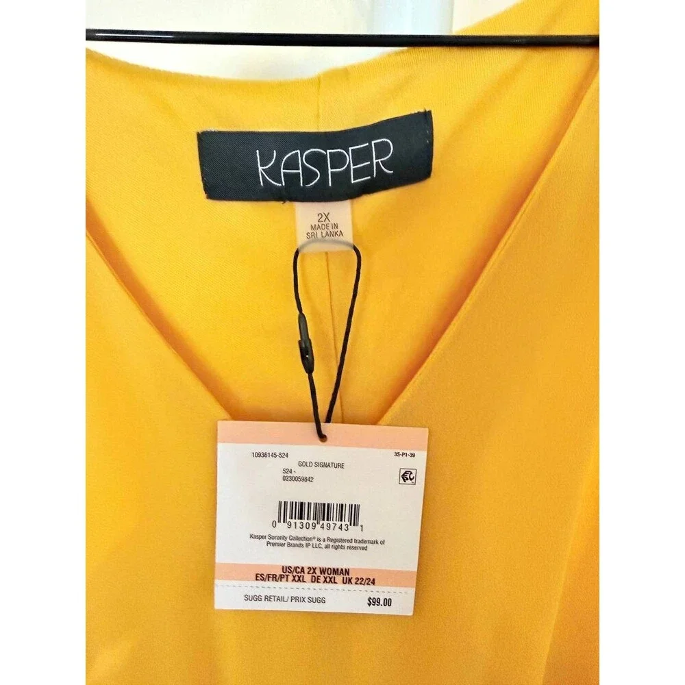 Kasper Gold Signature Dress – Size 2X – NWT – $99 - Picture 3 of 3